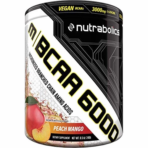 BCAA NutraBolics mBCAA 6000, 240 грамм Персик-манго,  ml, Nutrabolics. BCAA. Weight Loss recuperación Anti-catabolic properties Lean muscle mass 