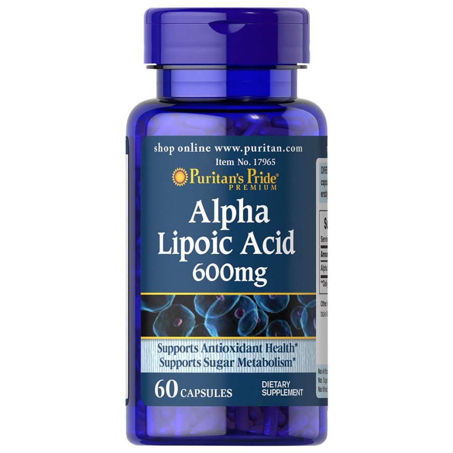 Витамины и минералы Puritan's Pride Alpha Lipoic Acid 600 mg, 60 капсул,  ml, Puritan's Pride. Vitamins and minerals. General Health Immunity enhancement 