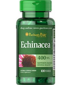 Echinacea 400 mg, 100 piezas, Puritan's Pride. Suplementos especiales. 