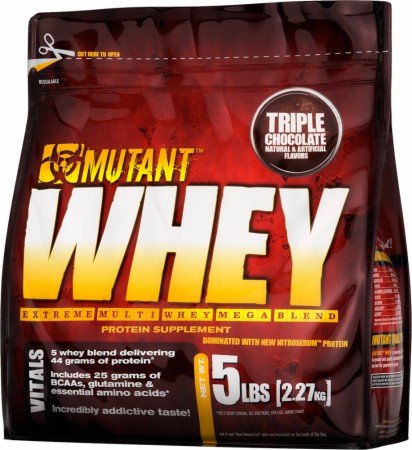 Whey, 2270 g, Mutant. Whey Protein. स्वास्थ्य लाभ Anti-catabolic properties Lean muscle mass 