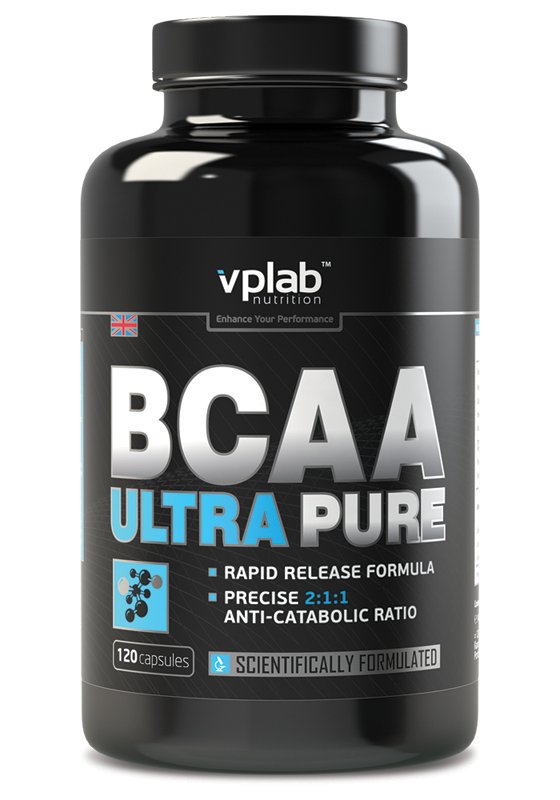 BCAA Ultra Pure, 120 pcs, VP Lab. BCAA. Weight Loss recovery Anti-catabolic properties Lean muscle mass 