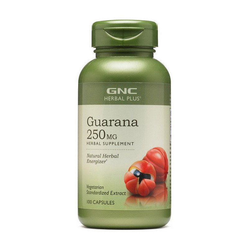 Гуарана экстракт GNC Guarana 100 капсул,  ml, GNC. Guarana. Weight Loss Energy & Endurance Appetite reducing Strength enhancement 