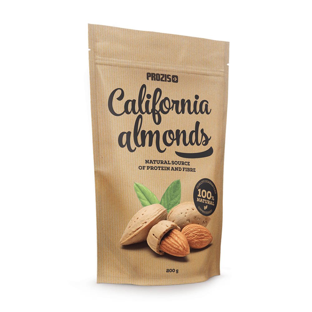 California Almonds, 200 g, Prozis. Sustitución de comidas. 