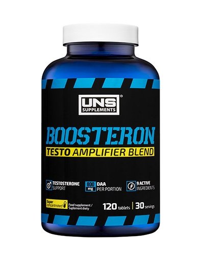 Boosteron, 120 шт, UNS. Бустер тестостерона. Поддержание здоровья Повышение либидо Aнаболические свойства Повышение тестостерона 