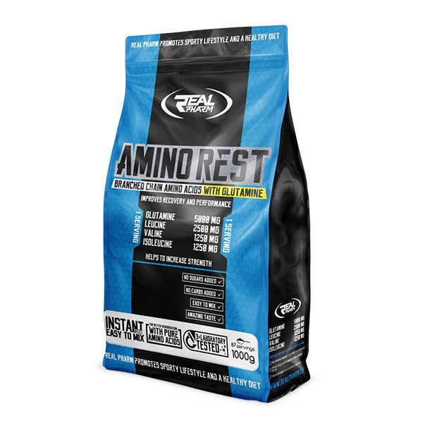 Real Pharm БЦАА + Глютамин Real Pharm Amino Rest 1000 грамм Апельсин, , 