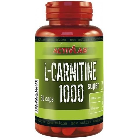 Жиросжигатель Activlab L-Carnitine 1000 Super, 30 капсул,  ml, ActivLab. Fat Burner. Weight Loss Fat burning 