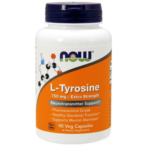 NOW L-Tyrosine 750 mg 90 капс Без вкуса,  ml, Now. L-Tyrosine. 