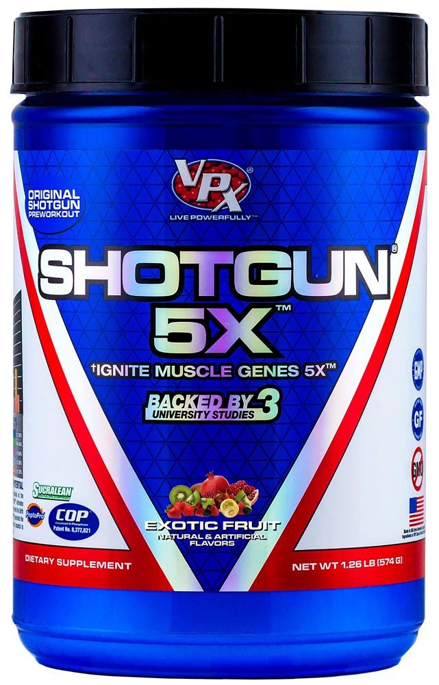 Shotgun 5X, 574 g, VPX Sports. Pre Entreno. Energy & Endurance 