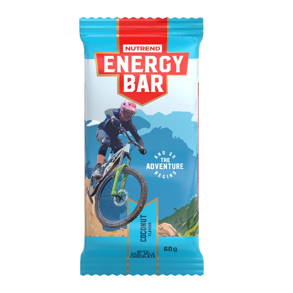Батончик Nutrend Energy Bar, 60 грамм Кокос,  мл, Nutrend. Батончик. 