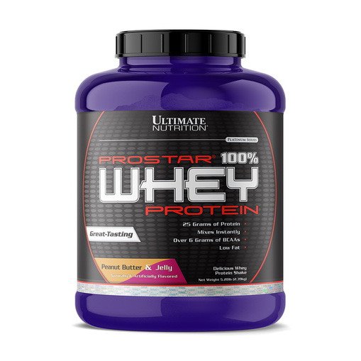 Ultimate Nutrition Сывороточный протеин изолят Ultimate Nutrition Prostar Whey (2,4 кг) ультимейт простар вей peanut butter andjelly, , 2.39 
