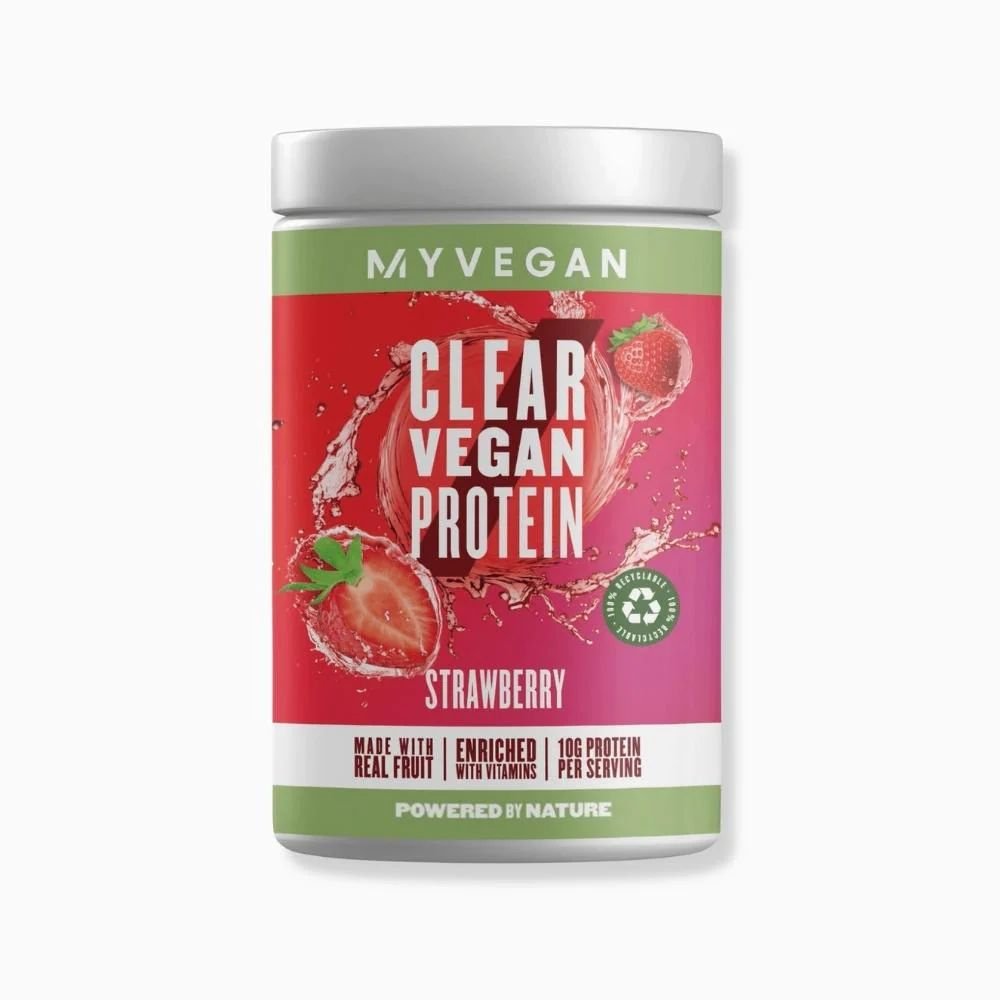 Протеин MyProtein Clear Vegan Protein, 320 грамм Клубника,  ml, MyProtein. Protein. Mass Gain स्वास्थ्य लाभ Anti-catabolic properties 