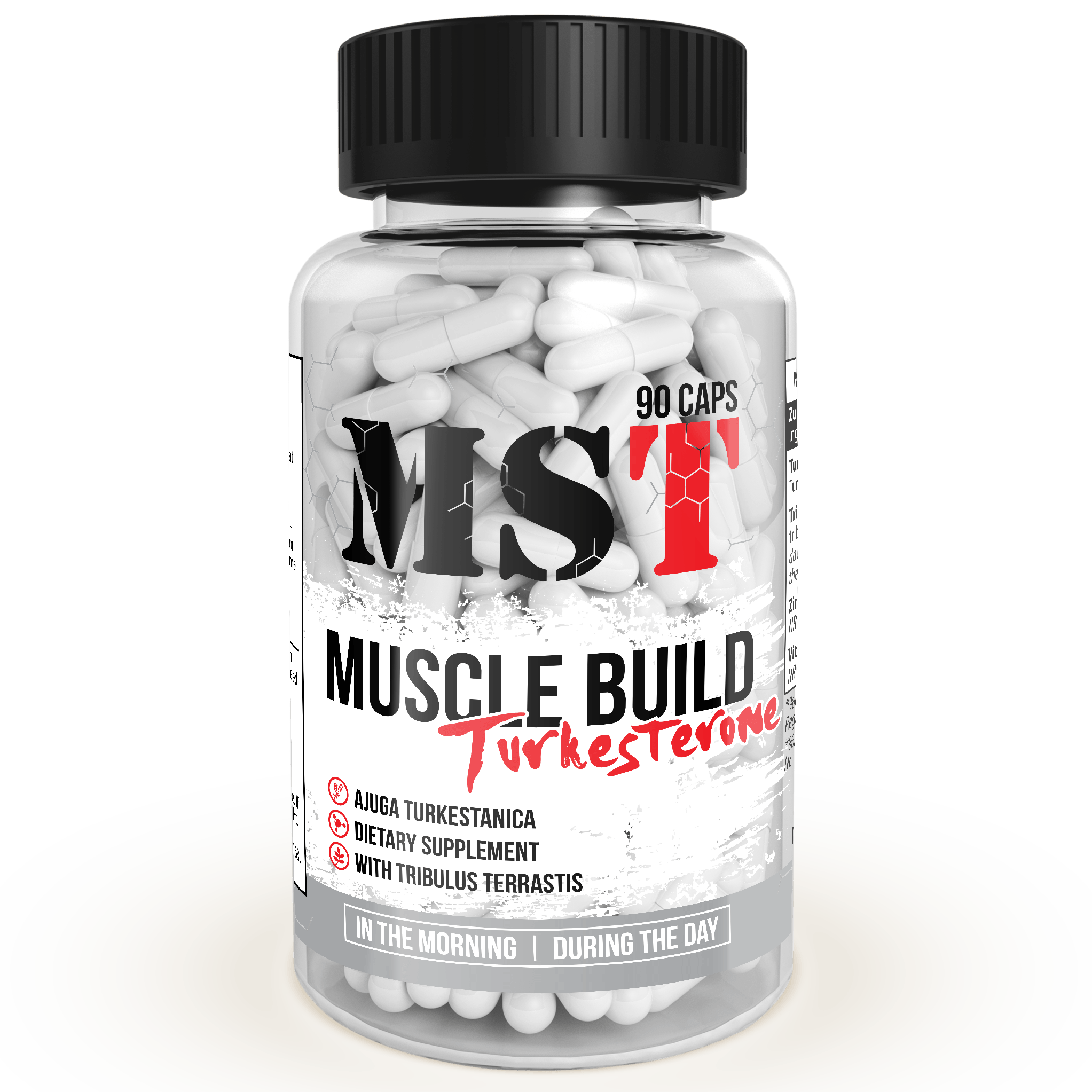 Muscle Build Turkesterone, 90 шт, MST Nutrition. Бустер тестостерона. Поддержание здоровья Повышение либидо Aнаболические свойства Повышение тестостерона 