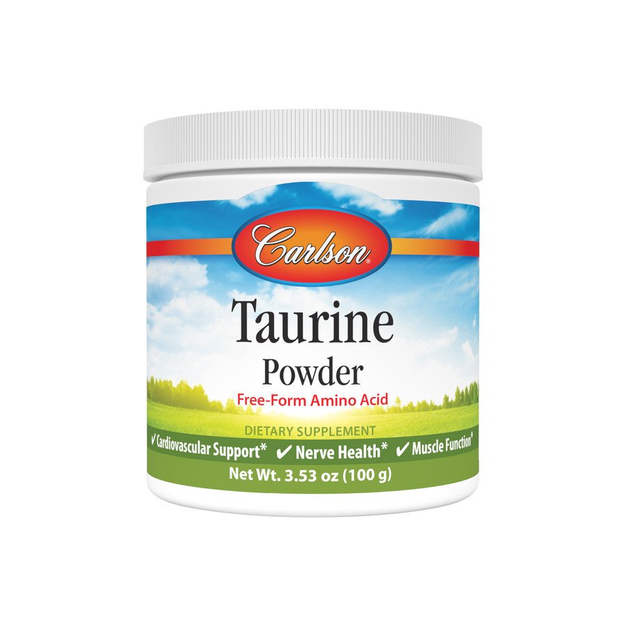 Аминокислота Carlson Labs Taurine Powder, 100 грамм,  ml, Carlson Labs. Amino Acids. 