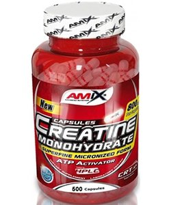 Creatine Monohydrate, 500 pcs, AMIX. Creatine monohydrate. Mass Gain Energy & Endurance Strength enhancement 