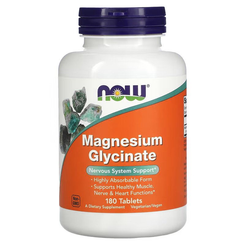 Now Витамины и минералы NOW Magnesium Glycinate, 180 таблеток, , 