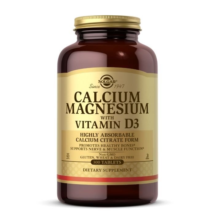 Витамины и минералы Solgar Calcium Magnesium with Vitamin D3, 300 таблеток,  мл, Solgar. Витамины и минералы. Поддержание здоровья Укрепление иммунитета 