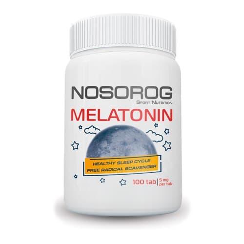 Мелатонин Nosorog Melatonin 100 таблеток (NOS1186),  мл, Nosorog. Мелатонин. Улучшение сна Восстановление Укрепление иммунитета Поддержание здоровья 