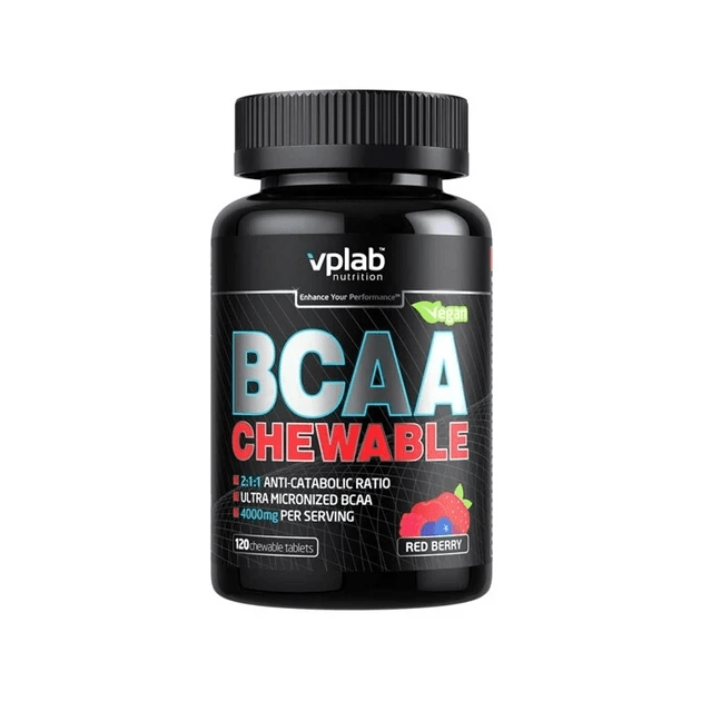 Аминокислота VPLab BCAA Chewable 120 таблеток,  мл, VPLab. BCAA. Снижение веса Восстановление Антикатаболические свойства Сухая мышечная масса 