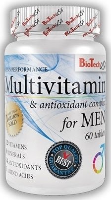 Multivitamin for Men, 60 pcs, BioTech. Vitamin Mineral Complex. General Health Immunity enhancement 