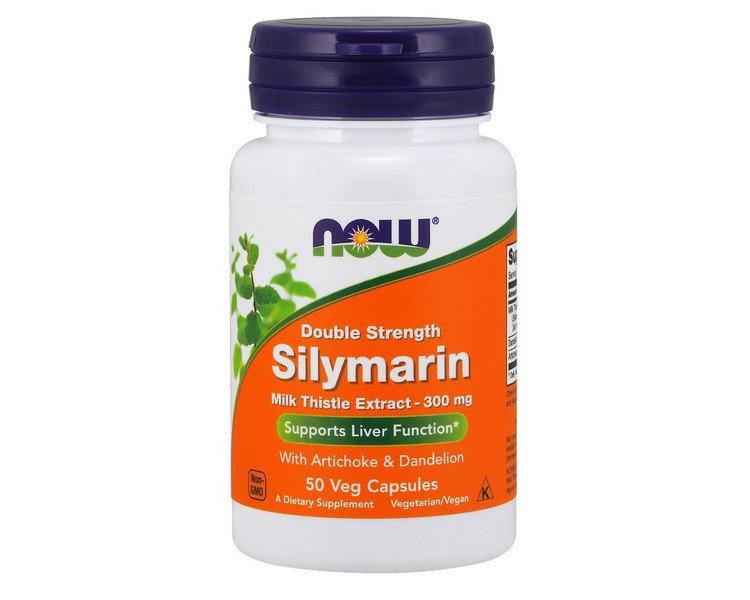 NOW Foods Silymarin Milk Thistle Extract with Artichoke & Dandelion 300 mg 50 Caps,  мл, Now. Спец препараты. 