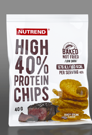 High 40% Protein Chips, 40 g, Nutrend. Sustitución de comidas. 