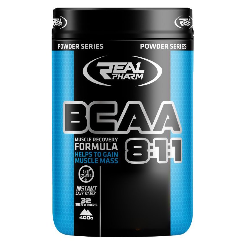 BCAA Real Pharm BCAA 8:1:1, 400 грамм Вишня,  ml, Real Pharm. BCAA. Weight Loss स्वास्थ्य लाभ Anti-catabolic properties Lean muscle mass 