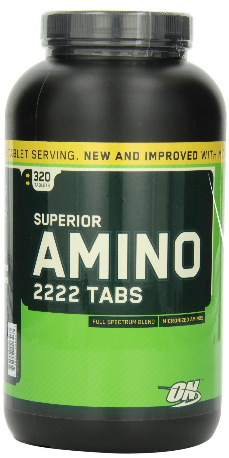 Superior Amino 2222 Caps, 320 шт, Optimum Nutrition. Аминокислотные комплексы. 