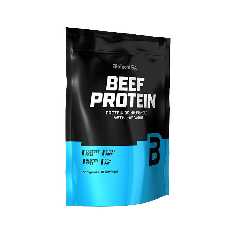 Протеин BioTech Beef Protein, 500 грамм Клубника,  мл, BioTech. Протеин. Набор массы Восстановление Антикатаболические свойства 