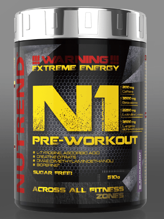 N1, 510 g, Nutrend. Pre Workout. Energy & Endurance 
