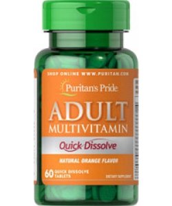 Adult Multivitamin, 60 pcs, Puritan's Pride. Vitamin Mineral Complex. General Health Immunity enhancement 