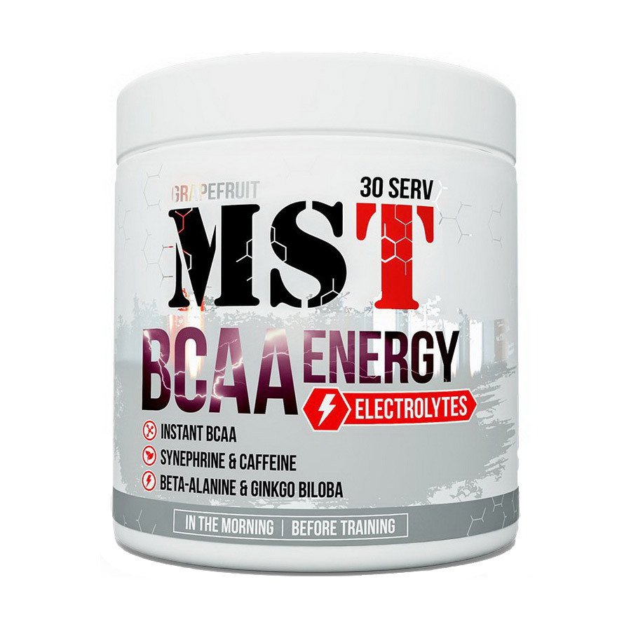 БЦАА MST BCAA Energy Electrolytes (330 г) мст  Lemon,  мл, MST Nutrition. BCAA. Снижение веса Восстановление Антикатаболические свойства Сухая мышечная масса 
