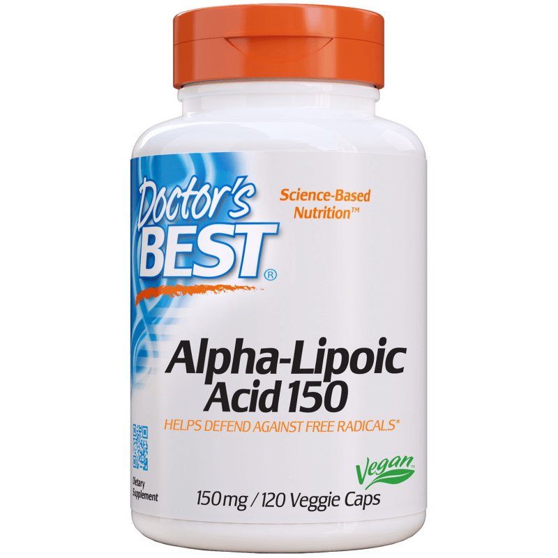 Витамины и минералы Doctor's Best Alpha-Lipoic Acid 150 mg, 120 вегакапсул,  мл, Doctor's BEST. Витамины и минералы. Поддержание здоровья Укрепление иммунитета 