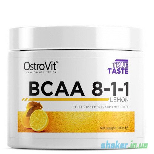 БЦАА OstroVit BCAA 8-1-1 (200 г) островит orange,  мл, OstroVit. BCAA. Снижение веса Восстановление Антикатаболические свойства Сухая мышечная масса 