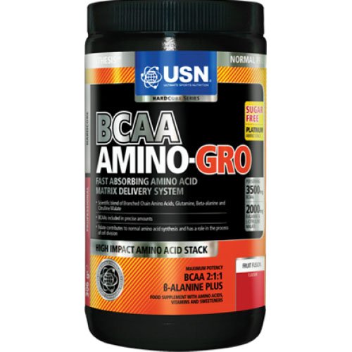 BCAA Amino-Gro, 306 г, USN. BCAA. Снижение веса Восстановление Антикатаболические свойства Сухая мышечная масса 