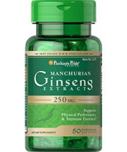 Manchurian Ginseng Extract 250 mg, 50 pcs, Puritan's Pride. Special supplements. 