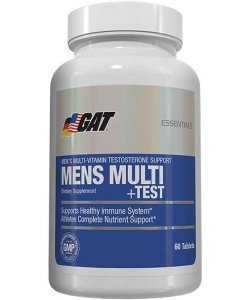Mens Multi + Test, 60 шт, GAT. Витаминно-минеральный комплекс. Поддержание здоровья Укрепление иммунитета 