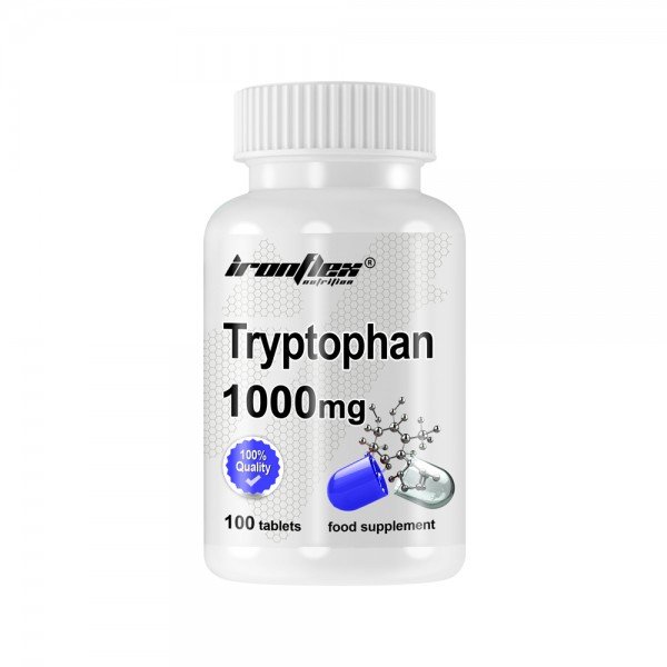 Аминокислота IronFlex Tryptophan 1000 mg, 100 таблеток,  мл, IronFlex. Аминокислоты. 
