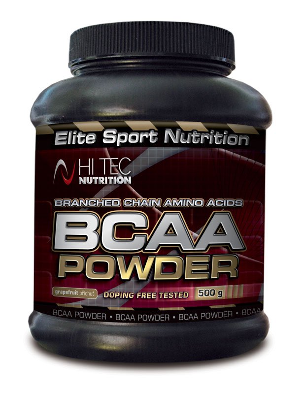 BCAA Powder, 500 g, Hi Tec. BCAA. Weight Loss recuperación Anti-catabolic properties Lean muscle mass 
