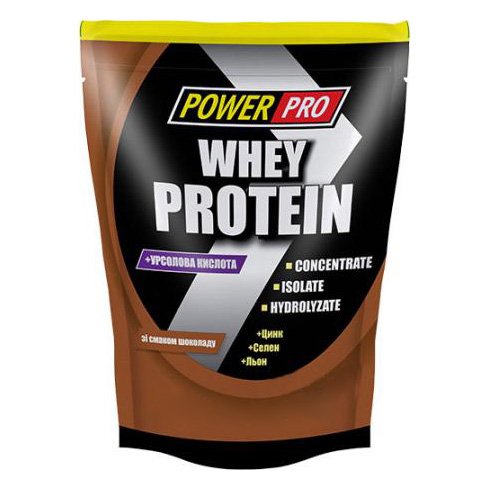 Протеин Power Pro Whey Protein, 1 кг Шоколад,  ml, Power Pro. Protein. Mass Gain recovery Anti-catabolic properties 
