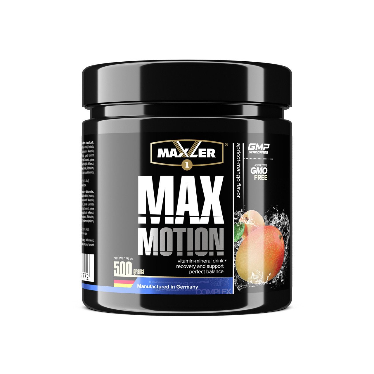 Maxler Max Motion 500 г – абрикос-манго,  мл, Maxler. Предтренировочный комплекс. Энергия и выносливость 
