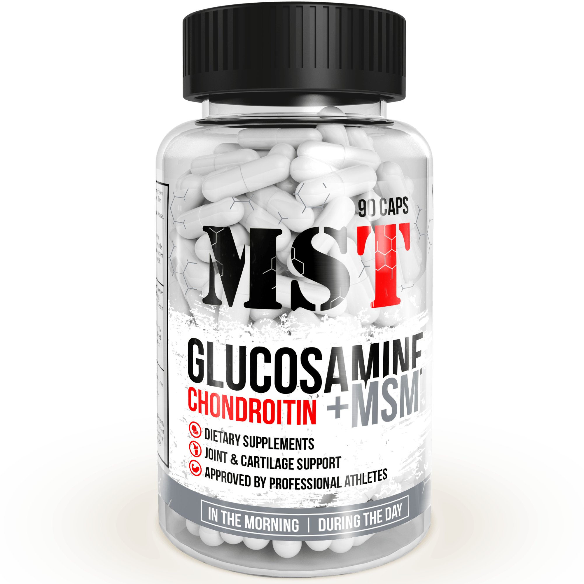 Glucosamine Chondroitin + MSM, 90 шт, MST Nutrition. Хондропротекторы. Поддержание здоровья Укрепление суставов и связок 