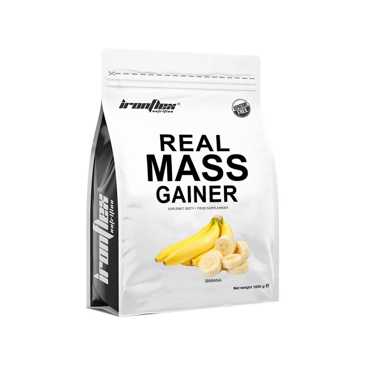 IronFlex Гейнер для набора массы Iron Flex Real Mass Gainer 1000 грамм Банан, ,