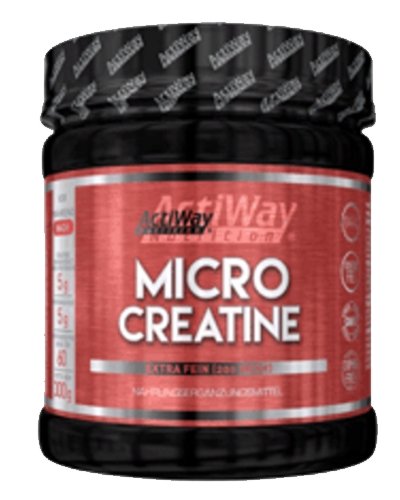 Micro Creatine, 300 г, ActiWay Nutrition. Креатин моногидрат. Набор массы Энергия и выносливость Увеличение силы 
