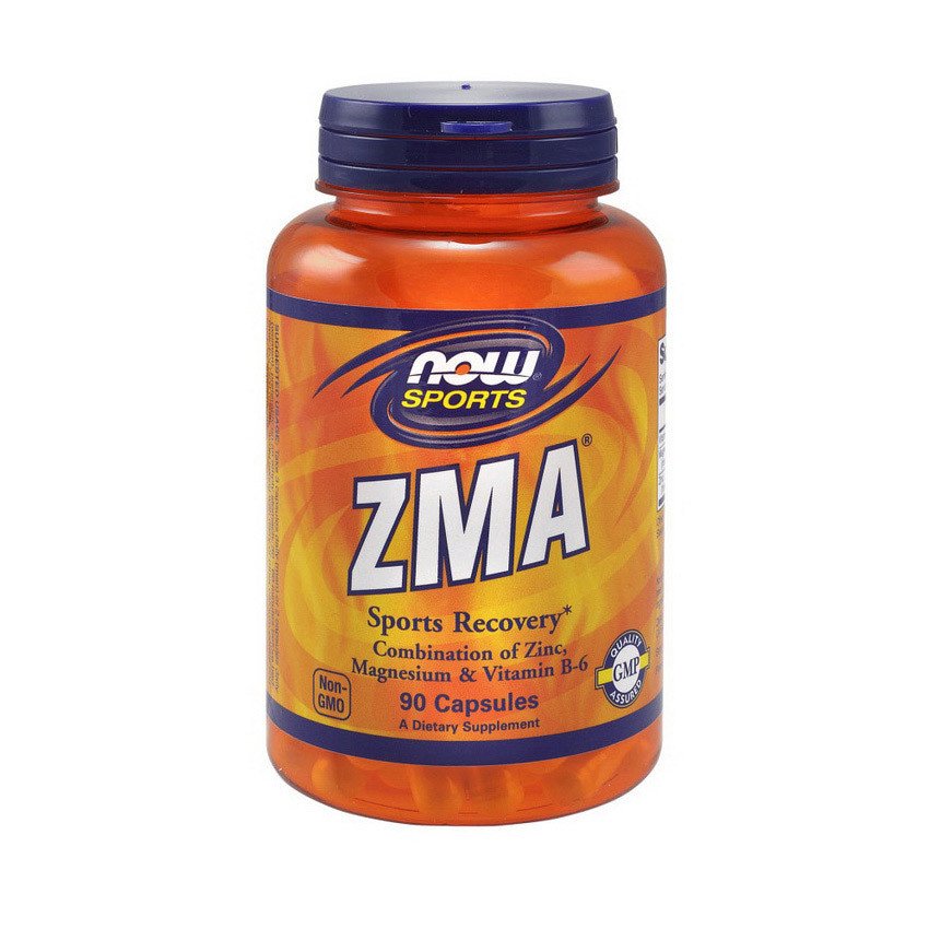 Бустер тестостерона Now Foods ZMA (90 капс) зма нау фудс,  мл, Now. ZMA (Цинк, Магний и B6),ZMA. Поддержание здоровья Повышение тестостерона 
