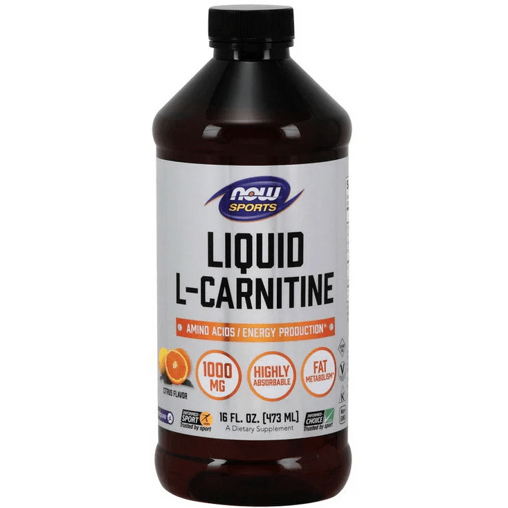 L-Carnitine Liquid 1000, 473 мл, Now. L-карнитин