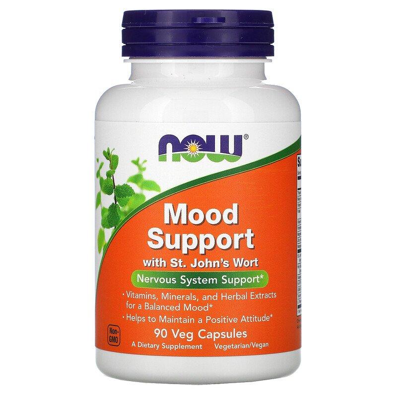 Витаминно-минеральный комплекс NOW Foods Mood Support 90 veg caps,  мл, Now. Витамины и минералы. Поддержание здоровья Укрепление иммунитета 