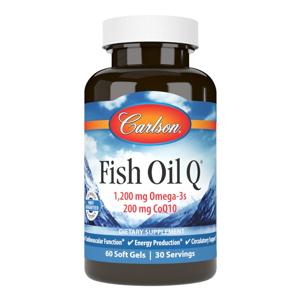Жирные кислоты Carlson Labs Fish Oil Q, 60 капсул,  ml, Carlson Labs. Grasas. General Health 