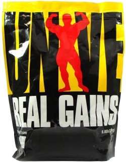Real Gains 3.11 кг, 3110 g, Universal Nutrition. Gainer. Mass Gain Energy & Endurance recovery 