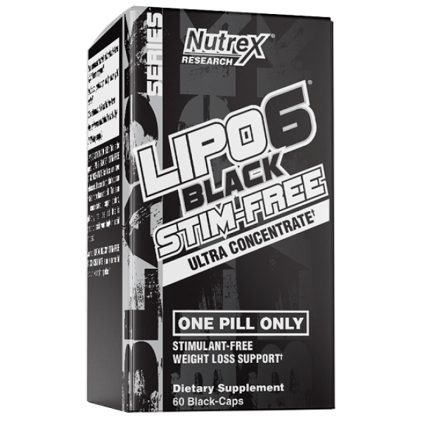 Комплексный жиросжигатель Nutrex Lipo 6 Black Ultra Concentrate Stim Free 60 Caps,  ml, Nutrex Research. Quemador de grasa. Weight Loss Fat burning 