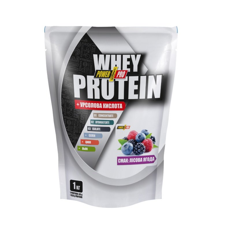 Протеин Power Pro Whey Protein, 1 кг Лесные ягоды,  ml, Power Pro. Protein. Mass Gain recovery Anti-catabolic properties 